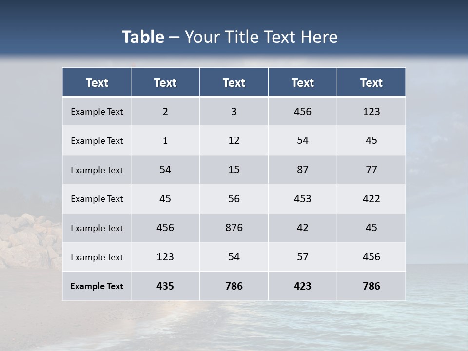 Lighthouse On The Shore PowerPoint Template