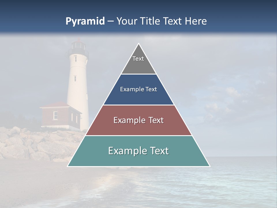 Lighthouse On The Shore PowerPoint Template