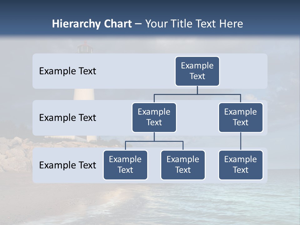 Lighthouse On The Shore PowerPoint Template