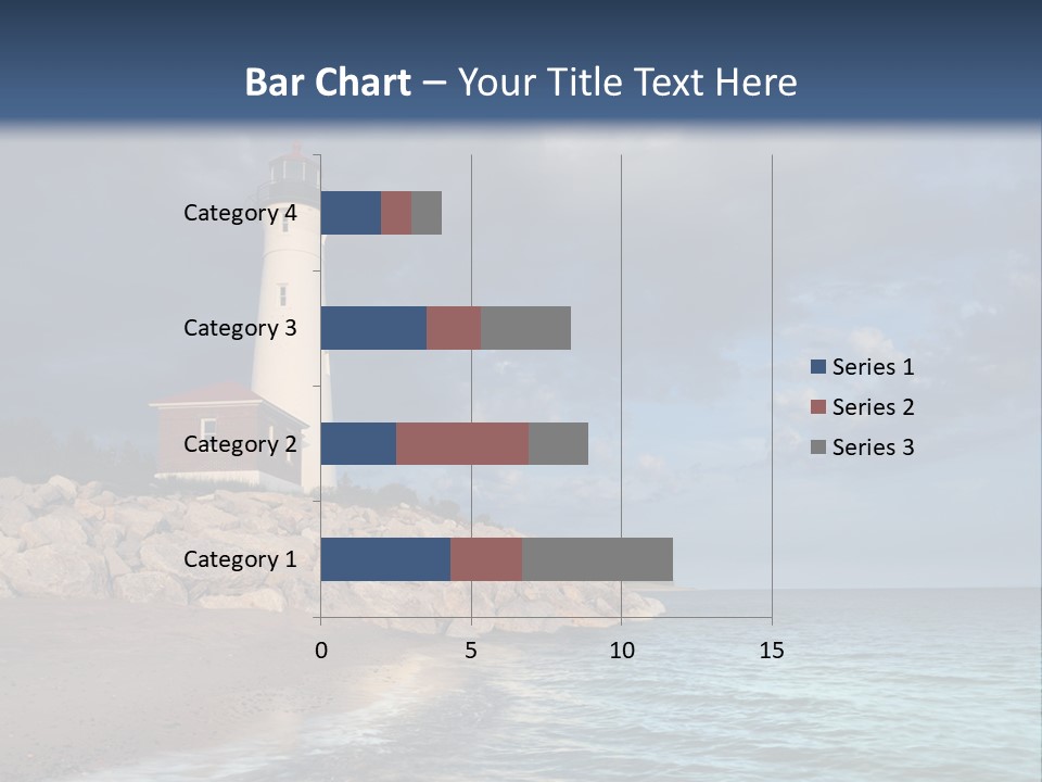 Lighthouse On The Shore PowerPoint Template