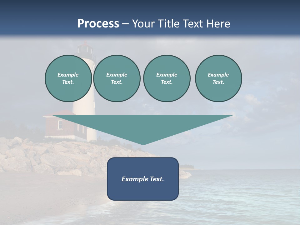 Lighthouse On The Shore PowerPoint Template