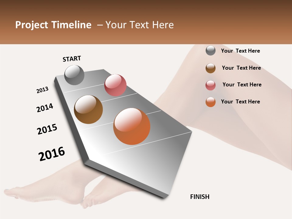 The Girl's Legs PowerPoint Template