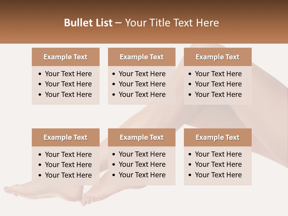 The Girl's Legs PowerPoint Template