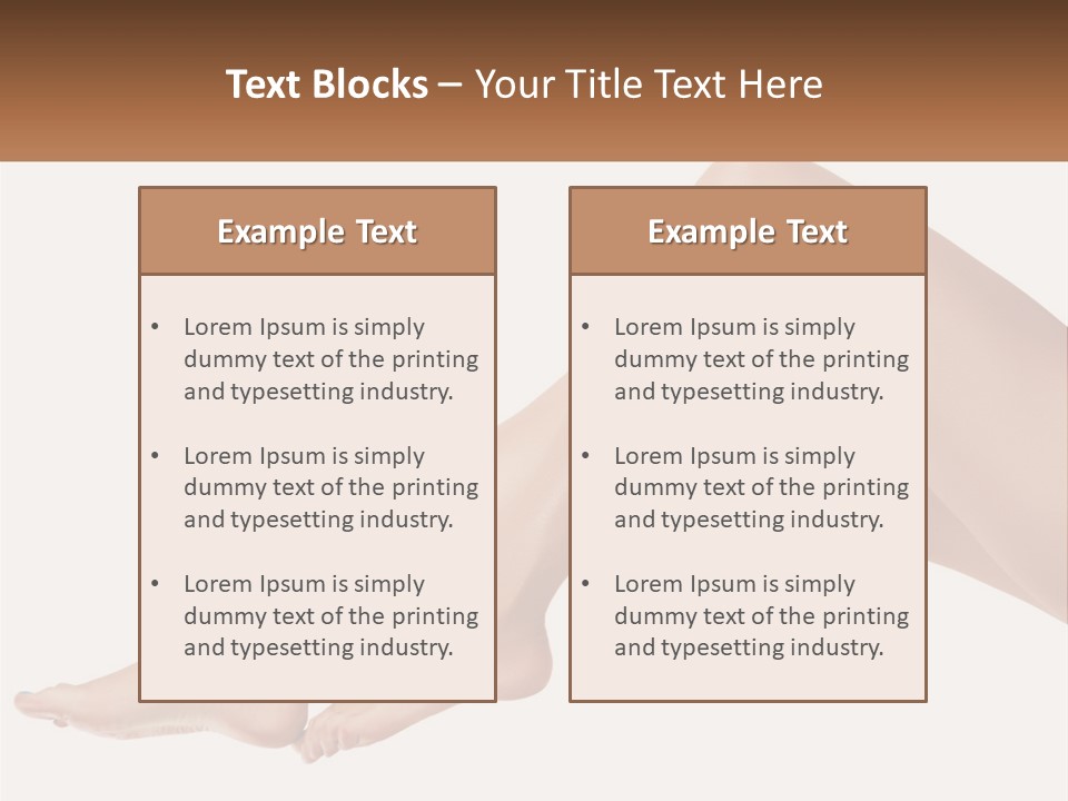 The Girl's Legs PowerPoint Template