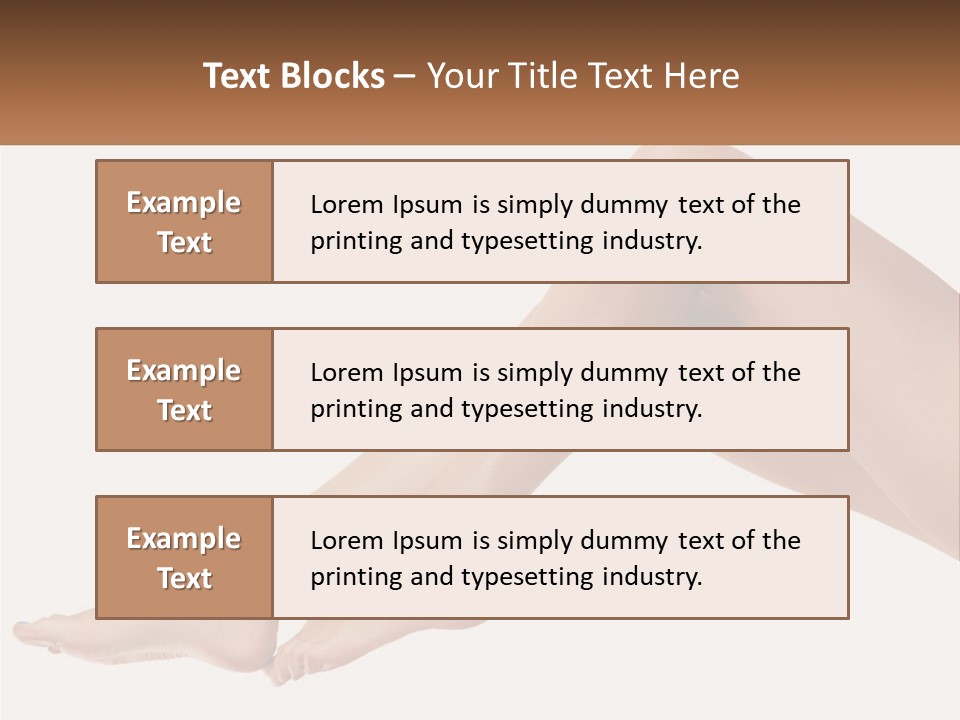 The Girl's Legs PowerPoint Template