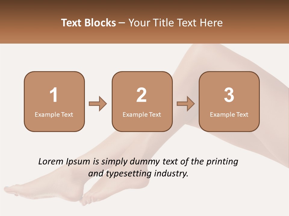 The Girl's Legs PowerPoint Template