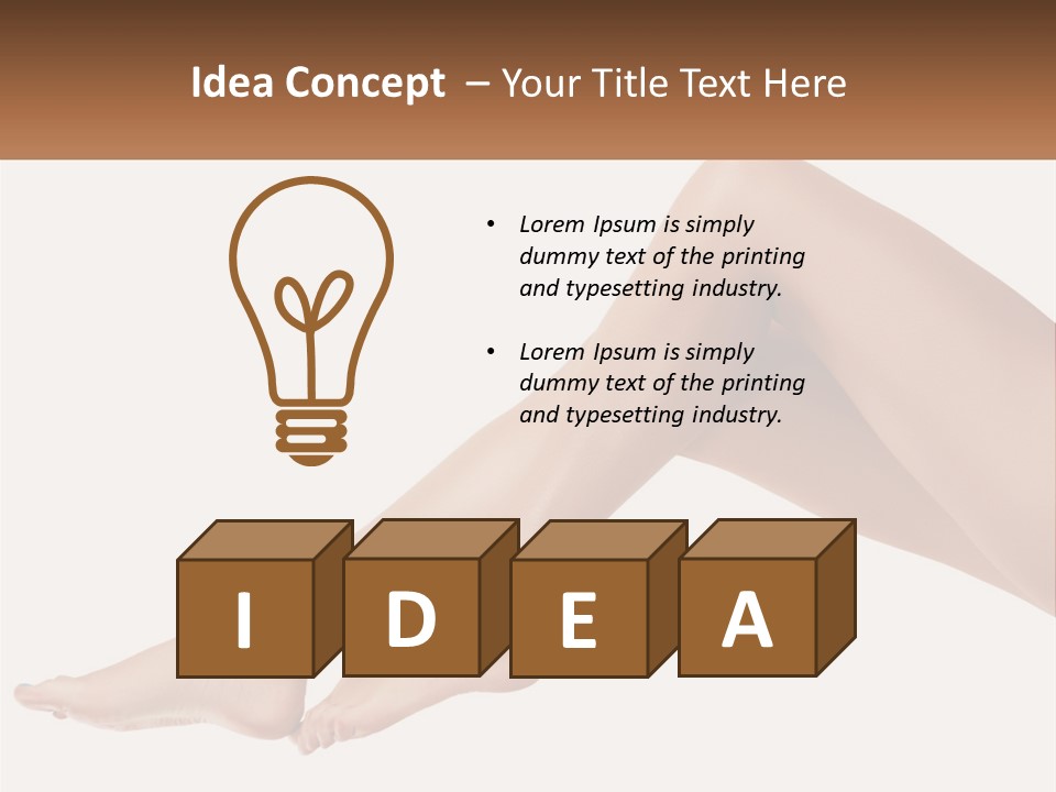The Girl's Legs PowerPoint Template