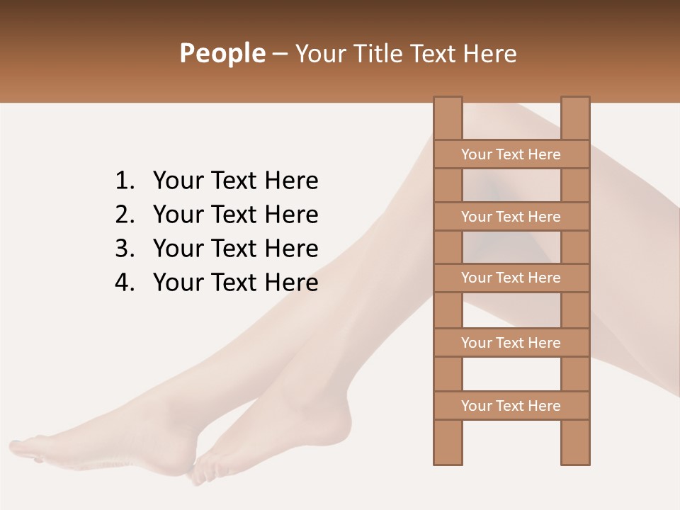 The Girl's Legs PowerPoint Template