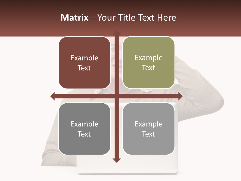 Grandfather At The Laptop PowerPoint Template