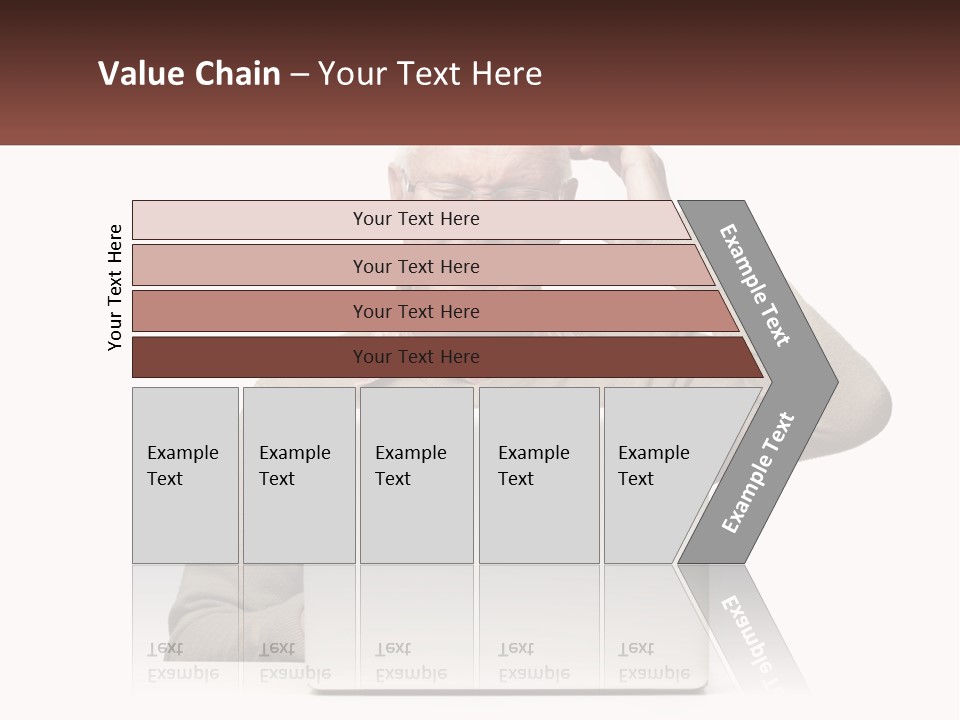 Grandfather At The Laptop PowerPoint Template