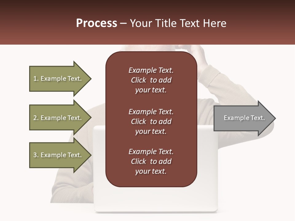 Grandfather At The Laptop PowerPoint Template