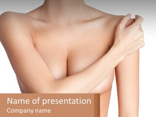 The Figure Of A Girl PowerPoint Template