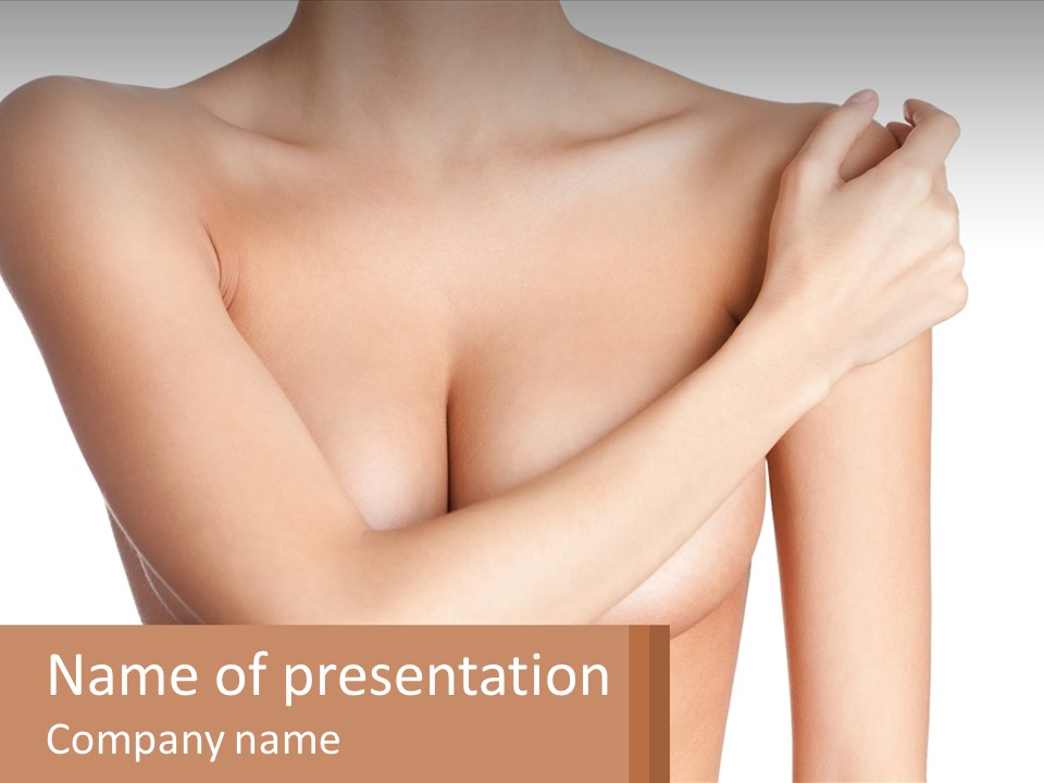 The Figure Of A Girl PowerPoint Template