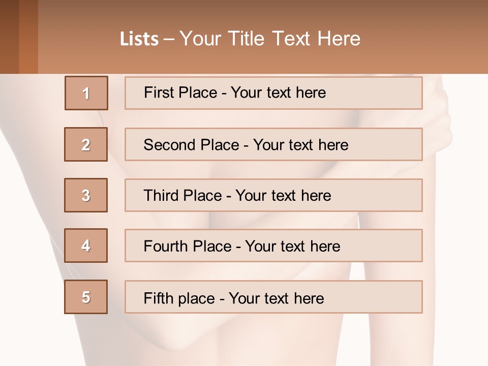 The Figure Of A Girl PowerPoint Template