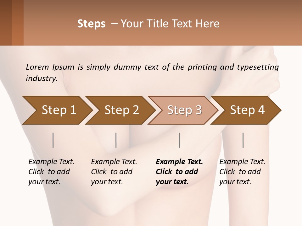 The Figure Of A Girl PowerPoint Template