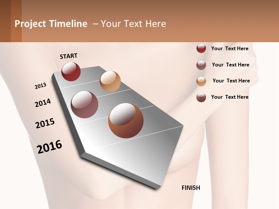 The Figure Of A Girl PowerPoint Template