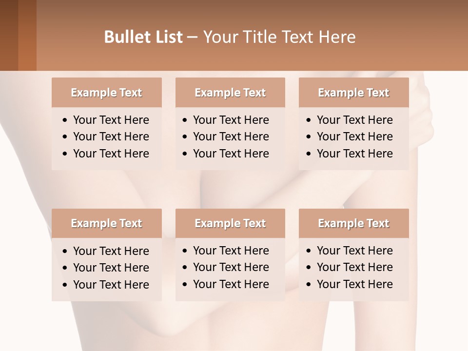 The Figure Of A Girl PowerPoint Template