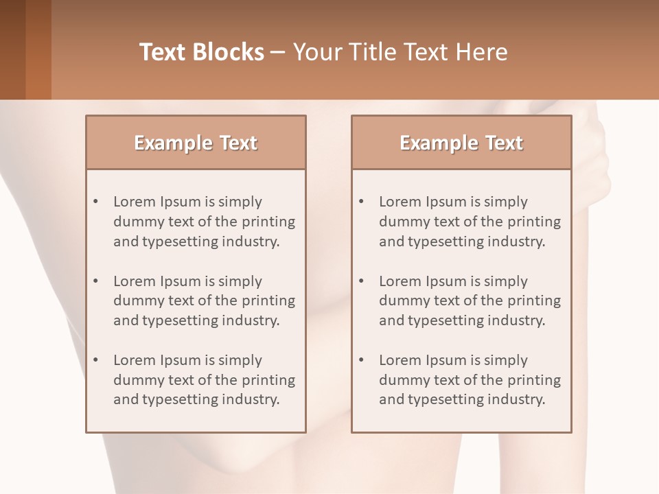 The Figure Of A Girl PowerPoint Template