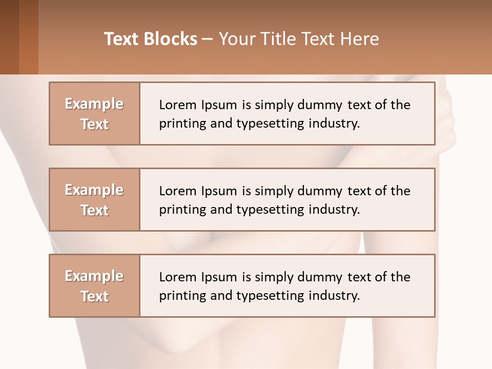 The Figure Of A Girl PowerPoint Template