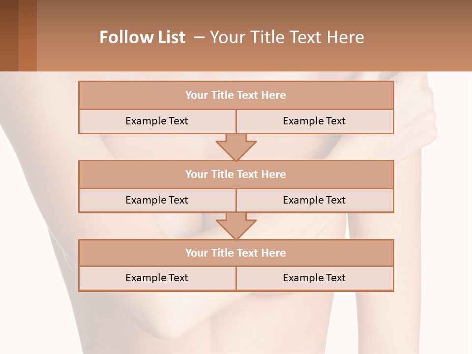 The Figure Of A Girl PowerPoint Template