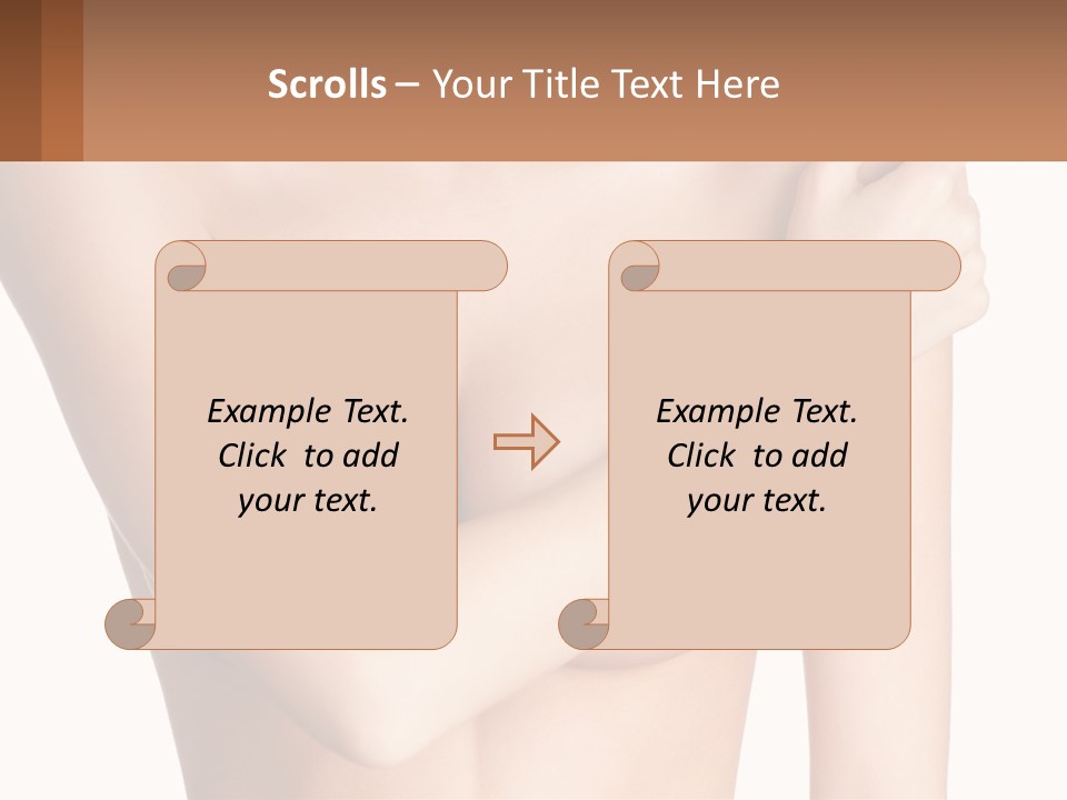 The Figure Of A Girl PowerPoint Template
