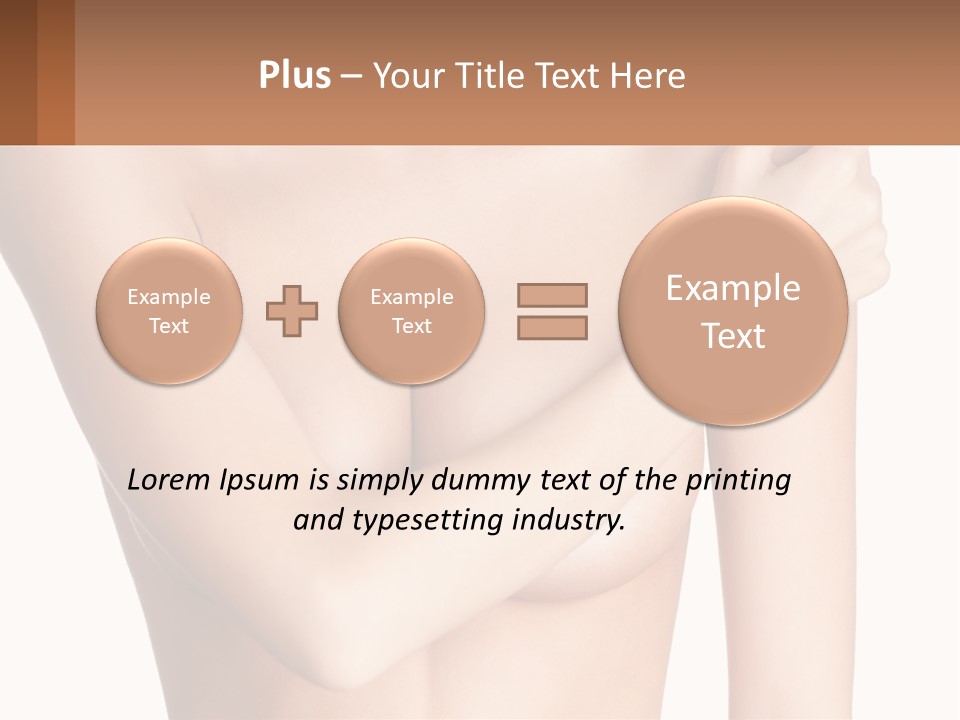 The Figure Of A Girl PowerPoint Template