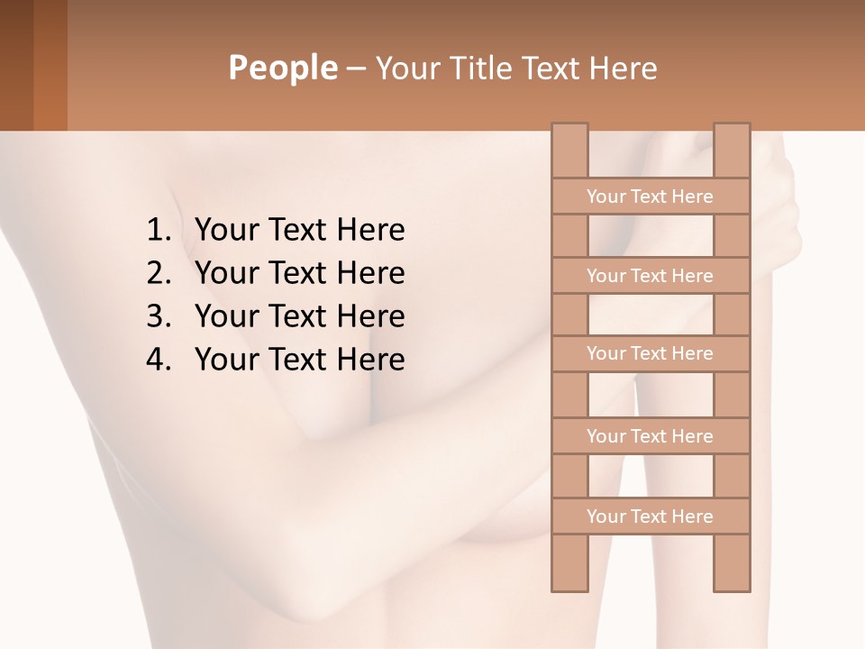 The Figure Of A Girl PowerPoint Template