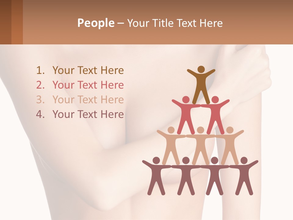 The Figure Of A Girl PowerPoint Template