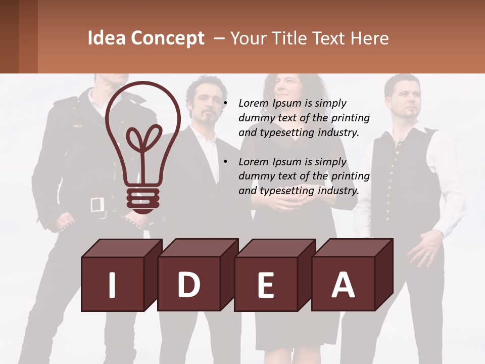 Rock Band Of People PowerPoint Template