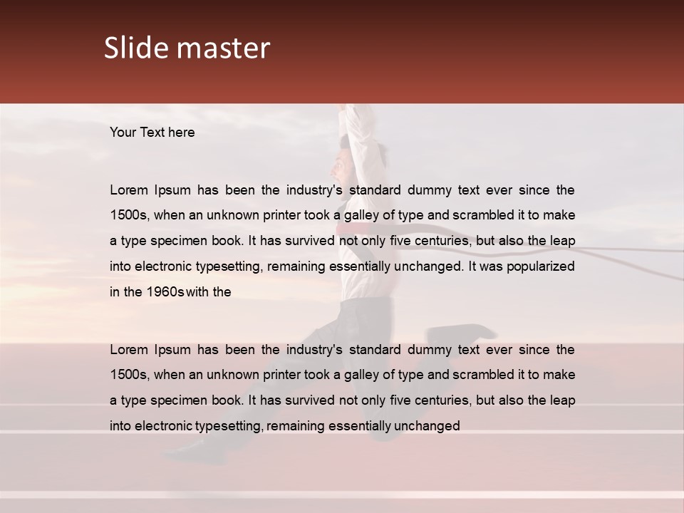 The Best Office Worker PowerPoint Template