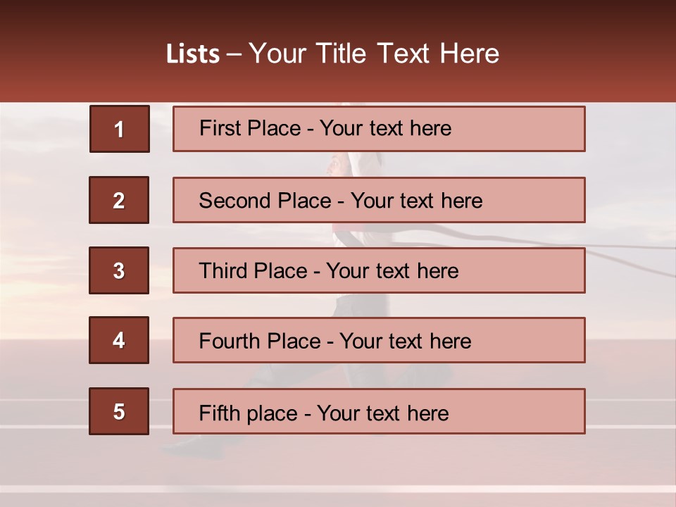 The Best Office Worker PowerPoint Template