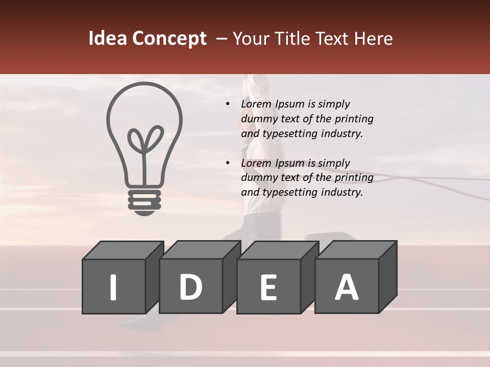 The Best Office Worker PowerPoint Template