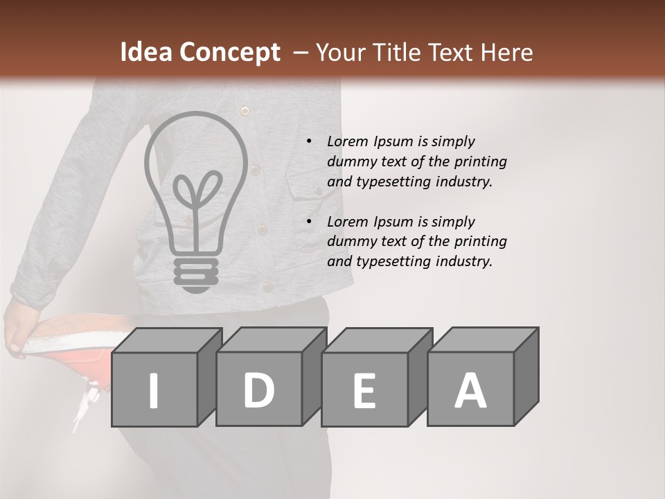 Baby In A Cap PowerPoint Template