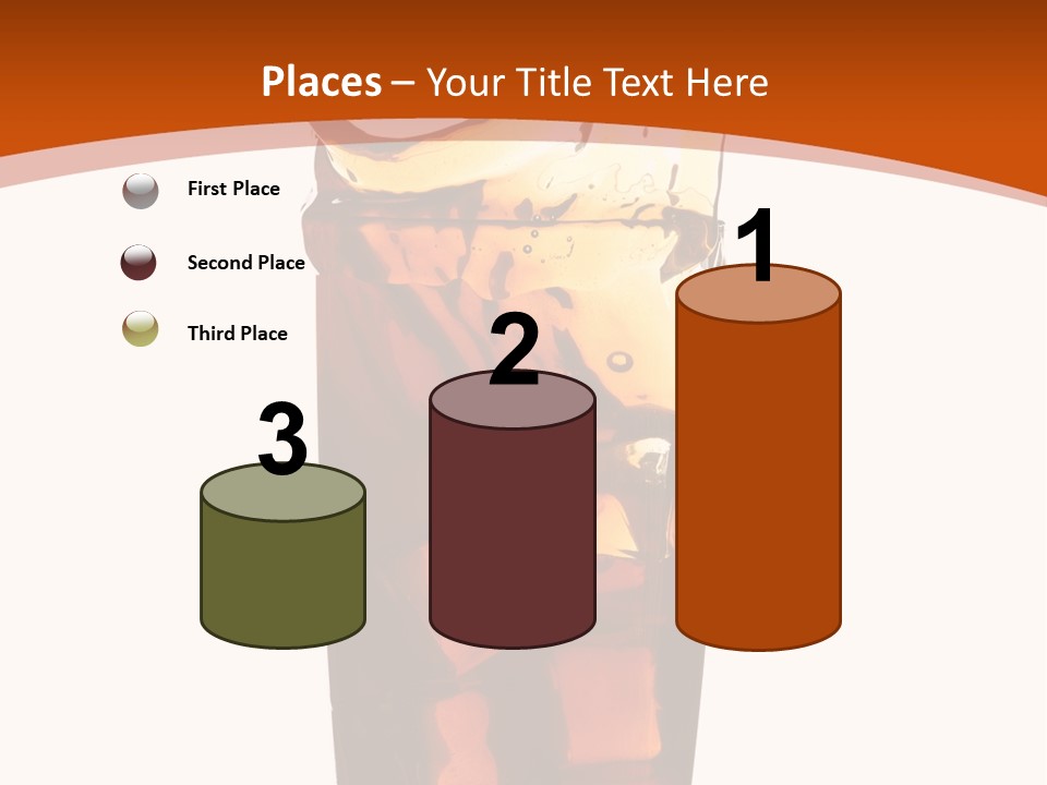 Coca-Cola With Ice PowerPoint Template