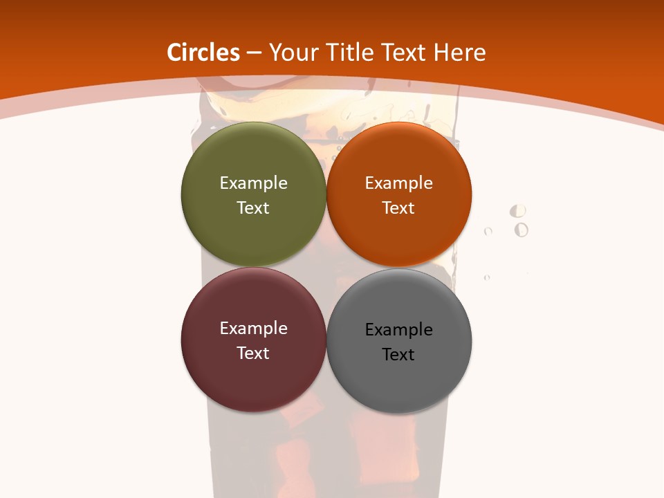 Coca-Cola With Ice PowerPoint Template