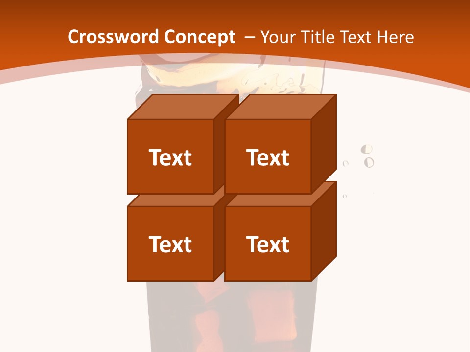 Coca-Cola With Ice PowerPoint Template