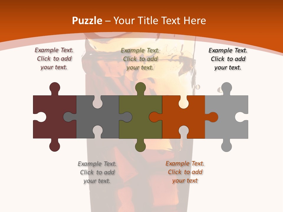 Coca-Cola With Ice PowerPoint Template