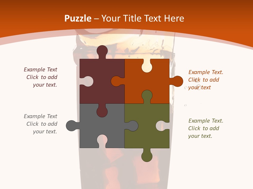 Coca-Cola With Ice PowerPoint Template