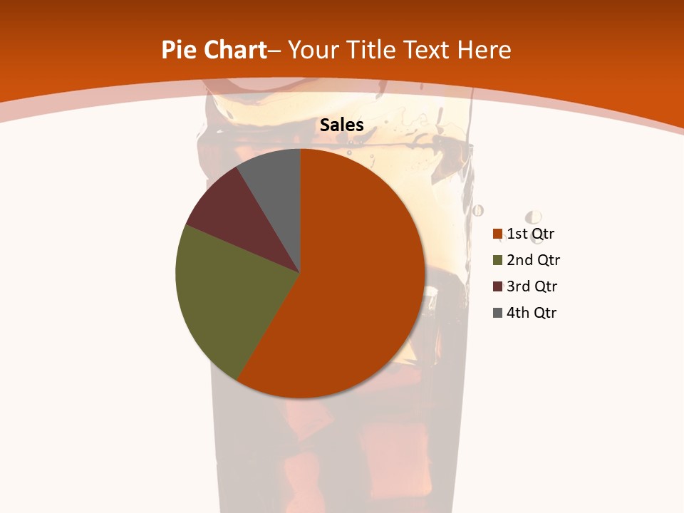 Coca-Cola With Ice PowerPoint Template