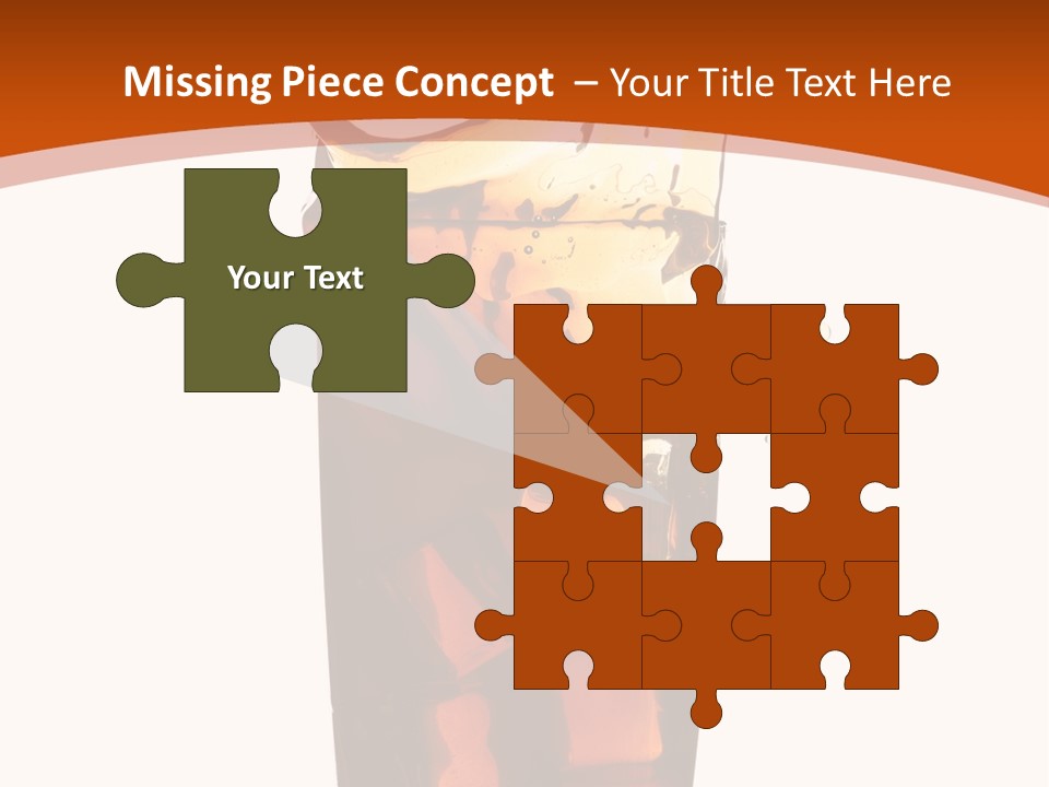 Coca-Cola With Ice PowerPoint Template