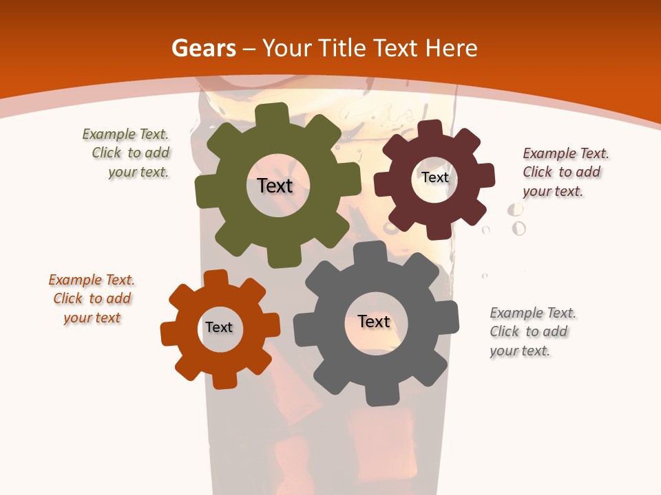 Coca-Cola With Ice PowerPoint Template