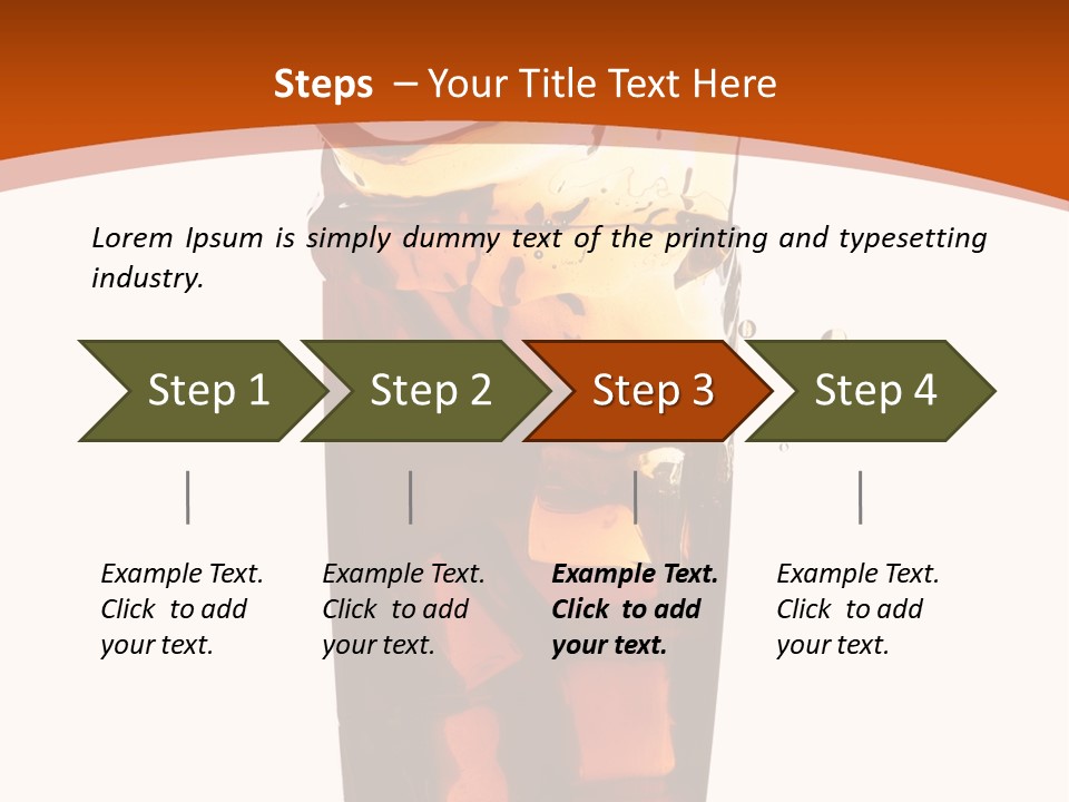 Coca-Cola With Ice PowerPoint Template