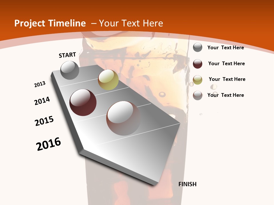 Coca-Cola With Ice PowerPoint Template