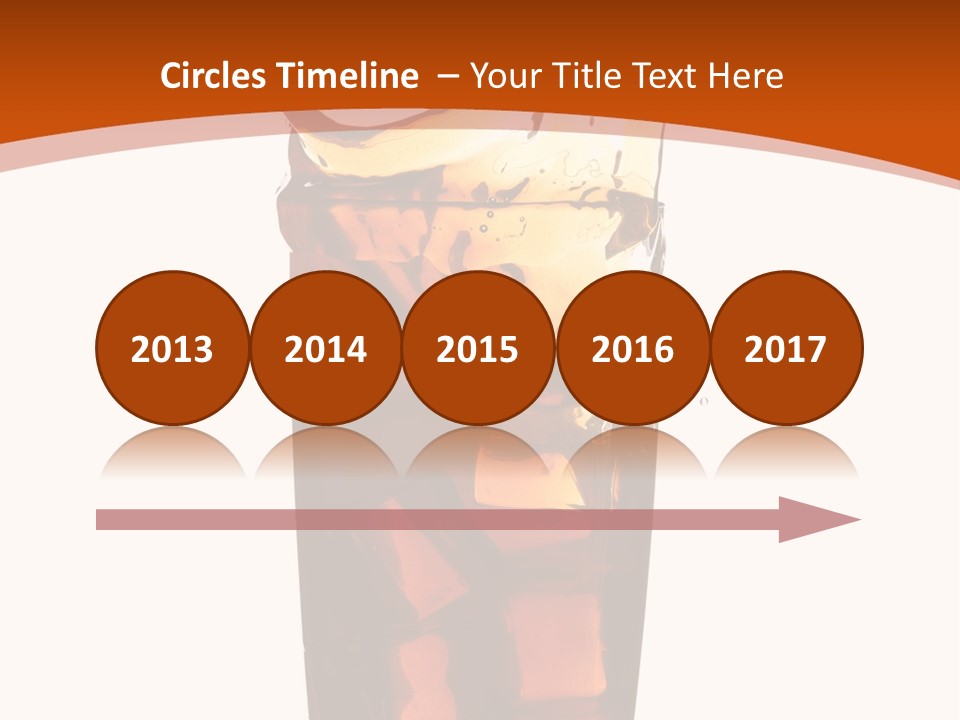 Coca-Cola With Ice PowerPoint Template