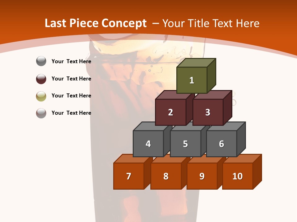 Coca-Cola With Ice PowerPoint Template