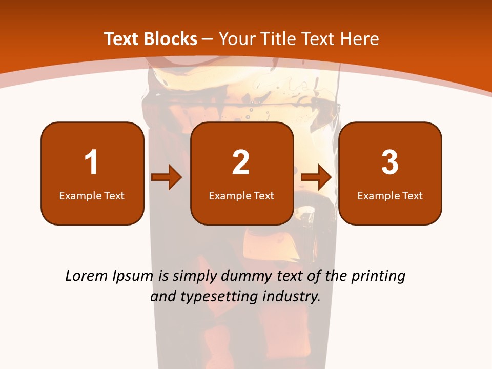 Coca-Cola With Ice PowerPoint Template