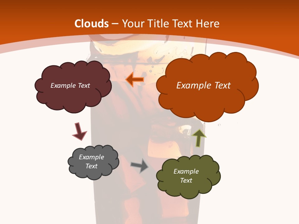 Coca-Cola With Ice PowerPoint Template