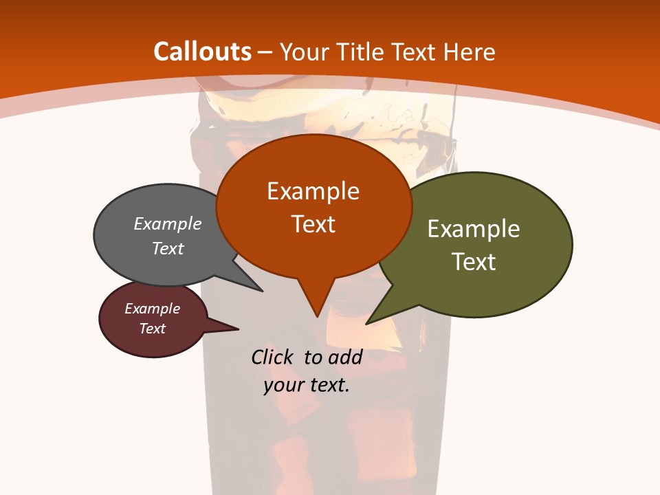 Coca-Cola With Ice PowerPoint Template