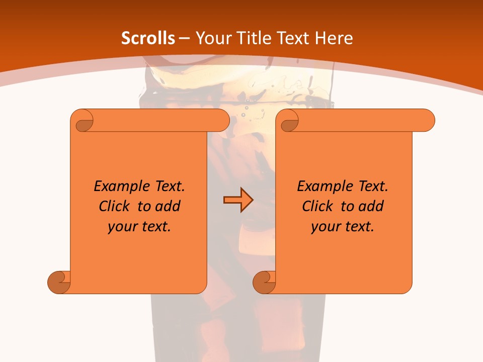 Coca-Cola With Ice PowerPoint Template