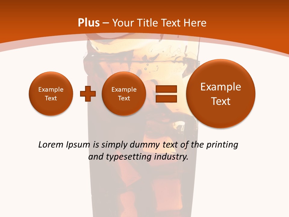 Coca-Cola With Ice PowerPoint Template